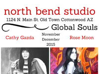 Global Souls exhibit with Cathy Gazda and Rose Moon at North Bend Studio, November - December 2015