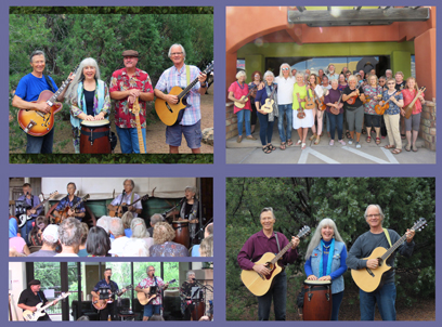Lots of musical events with The Eclectics and Village Ukulele People